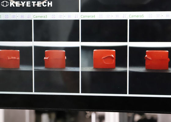 6 Industrial Camera Cap Visual Inspection Machine to Check Sub-quality Products