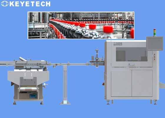 Online with Capping Machine 1881 Cap Closures Visual Inspection System