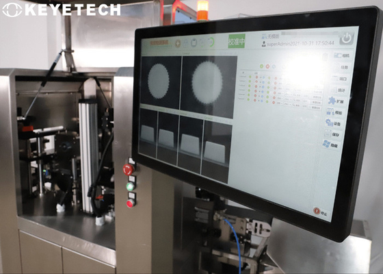 Online with Capping Machine 1881 Cap Closures Visual Inspection System