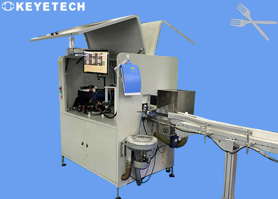 Disposable Plastic Fork Defect Detection Equipment with Linear Array Camera