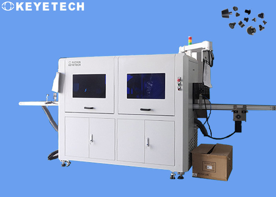 Rubber Accessories CCD Automatic Inspection System With Glass Turntable Feeder