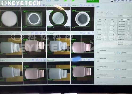 30cc - 100cc Pharmaceutical Bottle Visual Inspections System Conveyor Belt Line Solutions