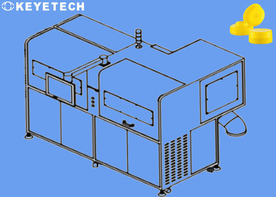 PP Plastic Cap Visual Inspection Machine Reject Black Spot Flash Defects
