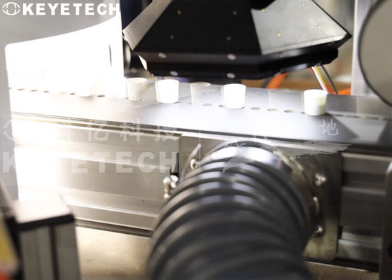 Toothpaste Cap Vision Inspection Machine with Automated Material Handling Devices