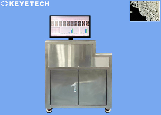 Stainless Steel Rice Quality Assessor 500 - 900pcs/Min Inspection Speed 0.1-20mm Measuring Range