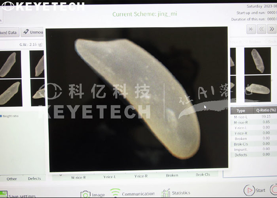 HD Touch Screen Rice Quality Analyzer To Check Immature Insect-Eaten Diseased Grains