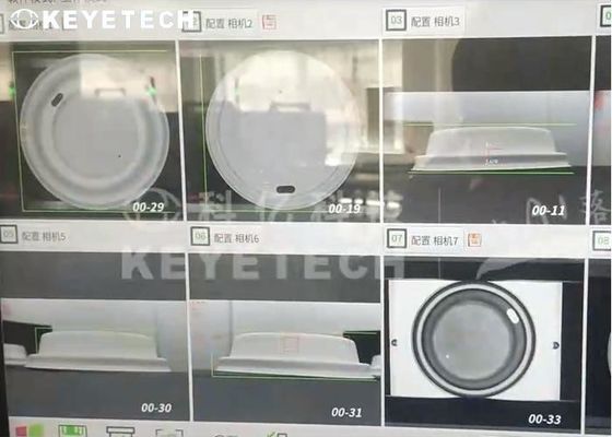Pulp Molding Paper Lids Vision Inspection Machine with AI Deep Learning Algorithm
