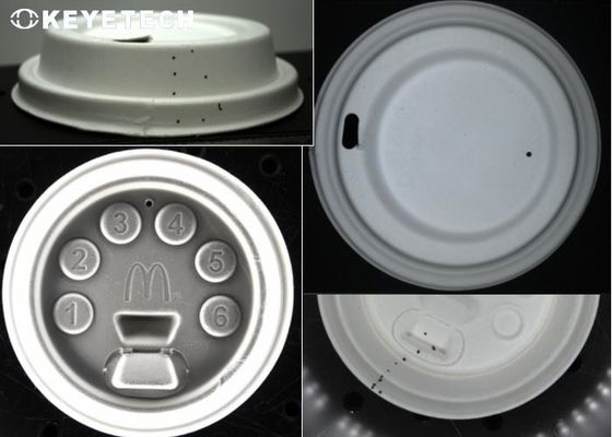 Pulp Molding Paper Lids Vision Inspection Machine with AI Deep Learning Algorithm
