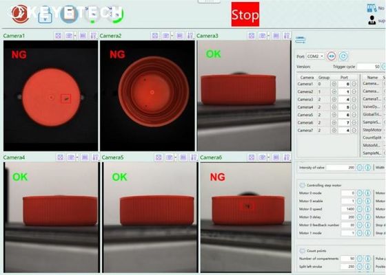 AI Machine Vision 29/25 Cap Visual Inspection System with HMI Touch Screen