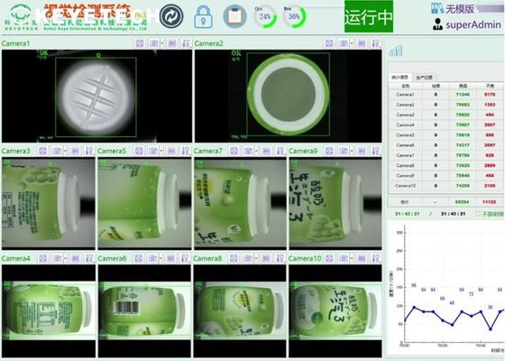 KEYE Vision Inspection Machine for Food Packaging Label Print Quality Checking