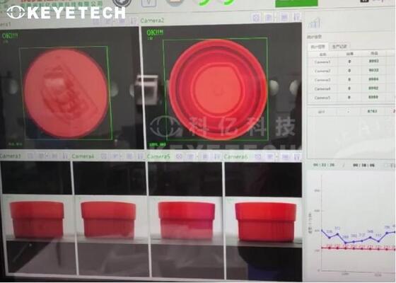 Seasoning Cap Closure Online Vision Inspection System with Data Export