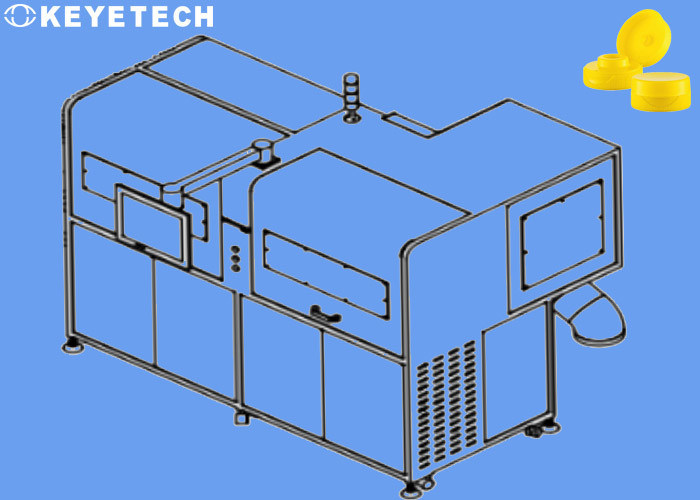 PP Plastic Cap Visual Inspection Machine Reject Black Spot Flash Defects